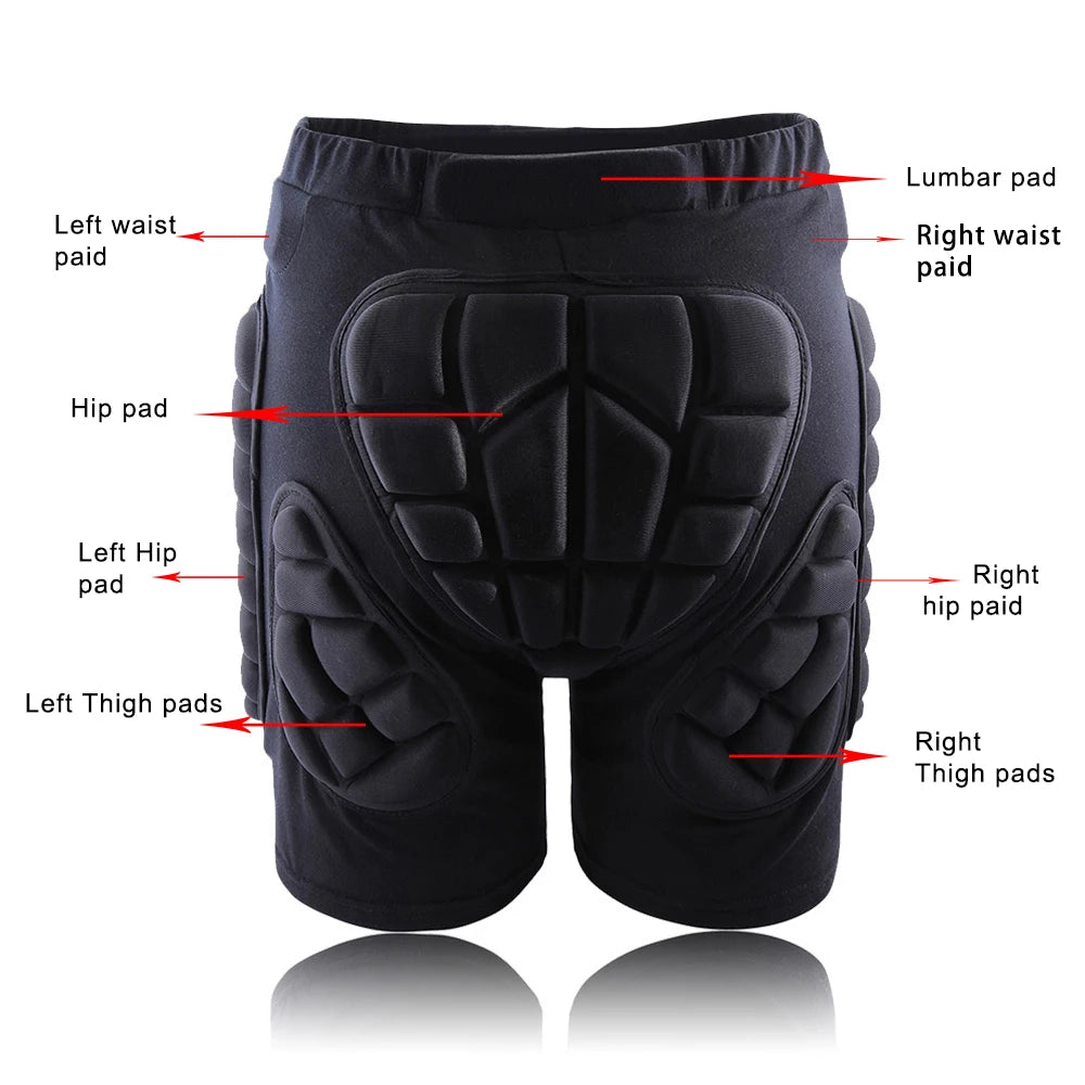 Wolf Bike Unisex Motorcycle/Extreme Sport Shorts Ski/Snowboarding/Mountain Biking/Motocross Protective Gear Hip Butt Pad Armor