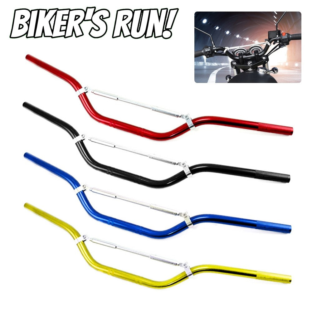 CNC Aluminum 22mm Handlebar for On Road or Off Road Motorcycle Yamaha Honda Suzuki Kawasaki KTM Ducati BMW & More Street Bike/Dirt Bike 7/8 inch Handle Bar With Cross Bar