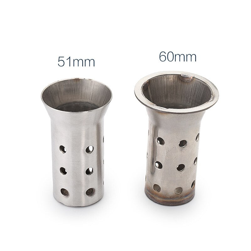 Exhaust Inlet db Killer for Universal Motorcycle Exhaust Muffler 51mm to 60mm Slip-on