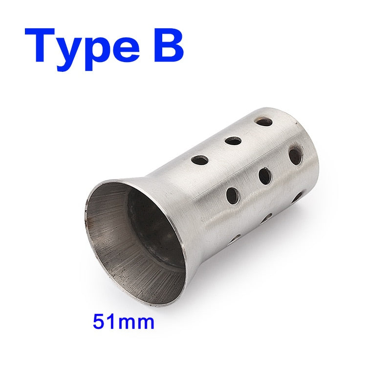 Exhaust Inlet db Killer for Universal Motorcycle Exhaust Muffler 51mm to 60mm Slip-on
