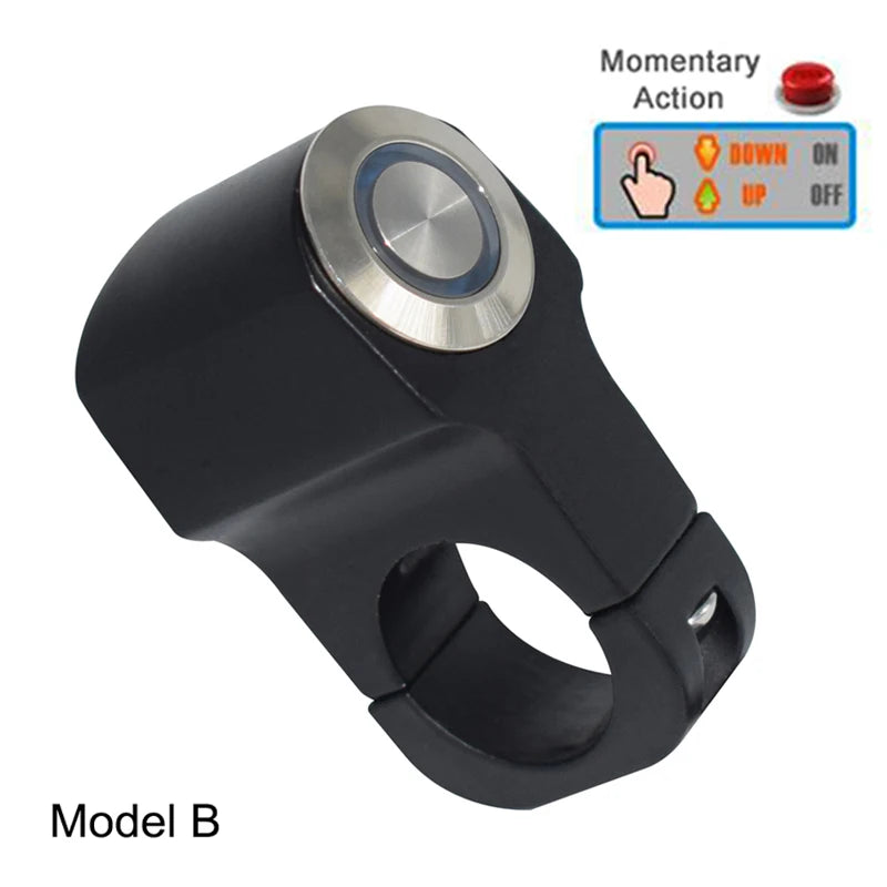 Backlit 1" Handlebar 24.5mm or 7/8" Handlebar 22mm Momentary Self Return or Latch Switches