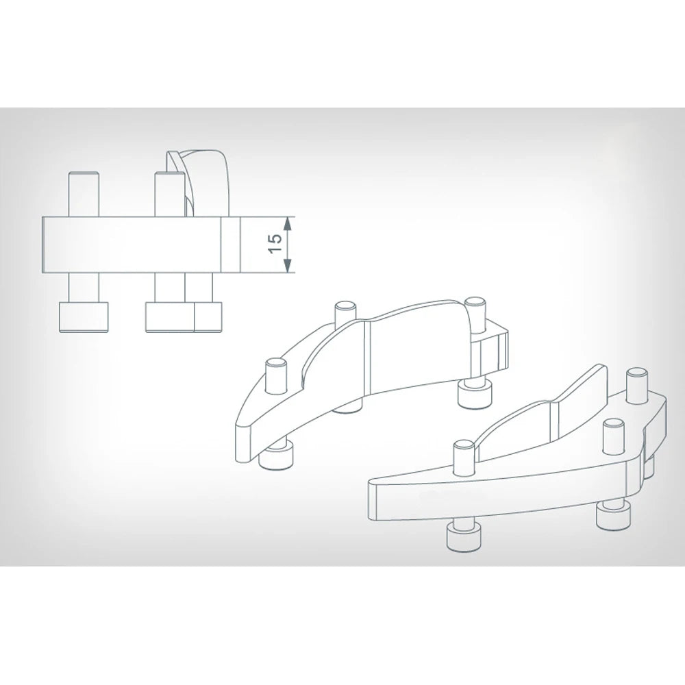Handlebar Risers 15mm Height For BMW K1600GT K1600GTL