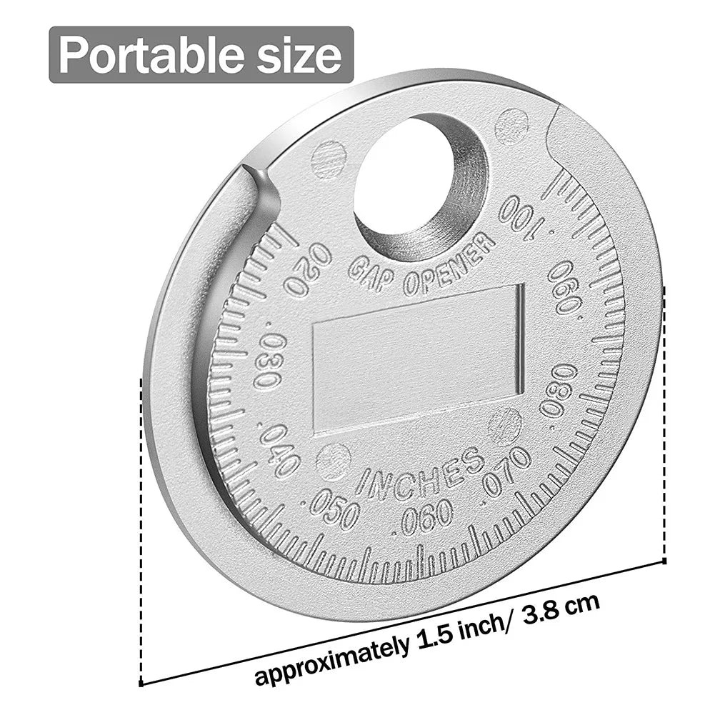 Spark Plug Gap Tool/Gapper Gauge Scaled from .020Inch to .100Inch or 0.6 - 2.4mm