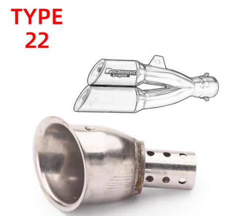 Exhaust Inlet db Killer for Universal Motorcycle Exhaust Muffler 51mm to 60mm Slip-on