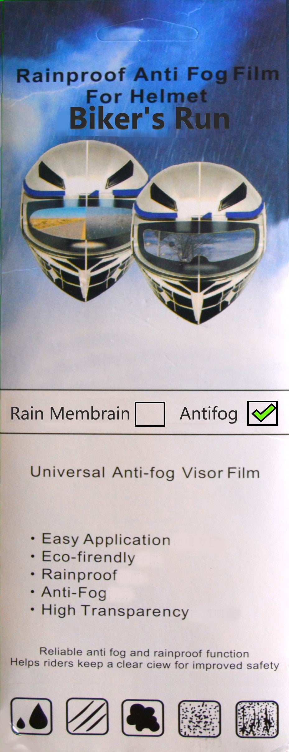 Motorcycle Helmet Anti-Rain and Anti-Fog Visor Treatment Updated
