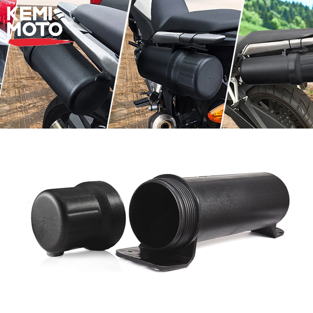 KEMiMOTO Universal Motorcycle Tool Tube Accessories Waterproof Storage Box For BMW For Honda For YAMAHA For Kawasaki