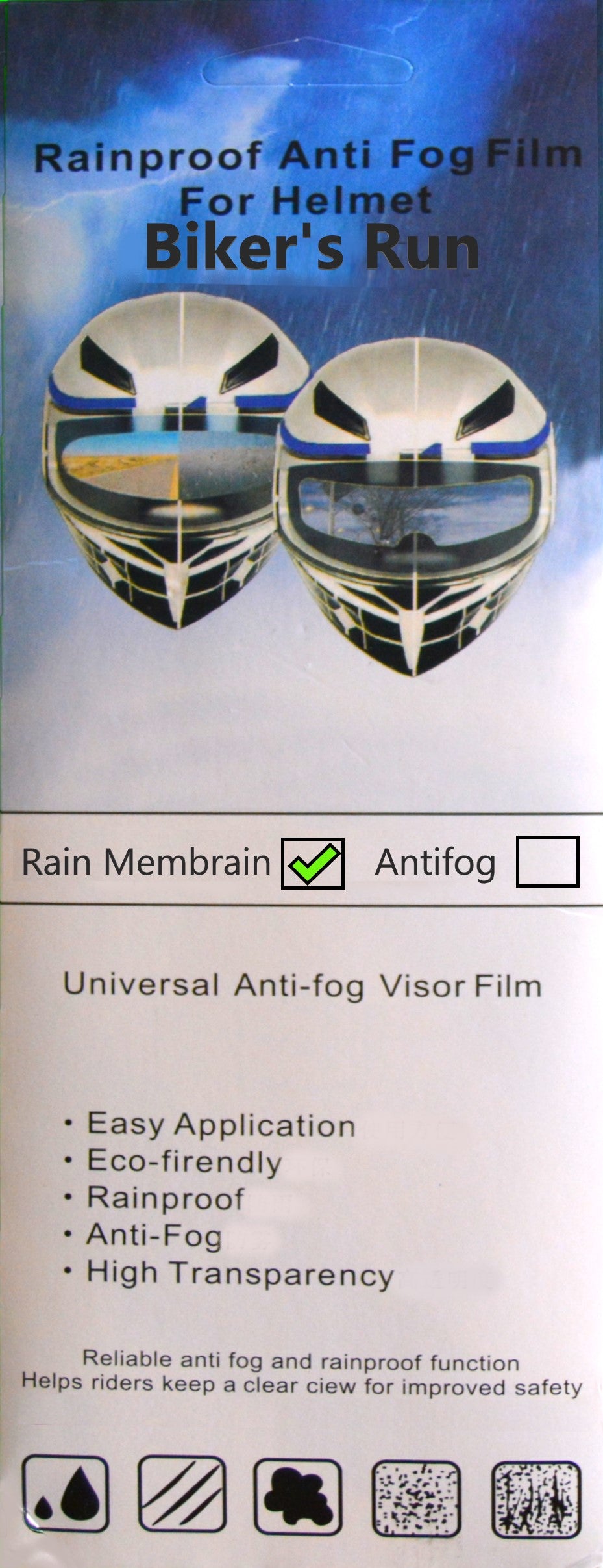 Motorcycle Helmet Anti-Rain and Anti-Fog Visor Treatment Updated