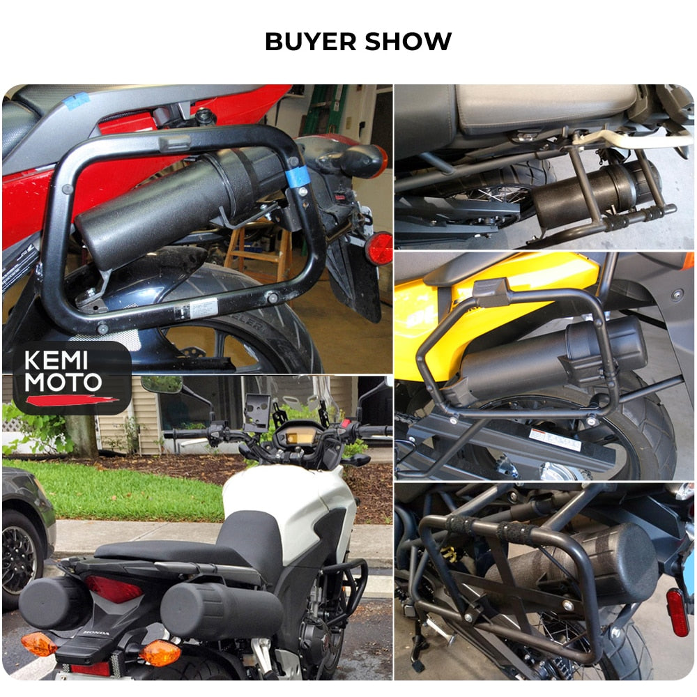 KEMiMOTO Universal Motorcycle Tool Tube Accessories Waterproof Storage Box For BMW For Honda For YAMAHA For Kawasaki