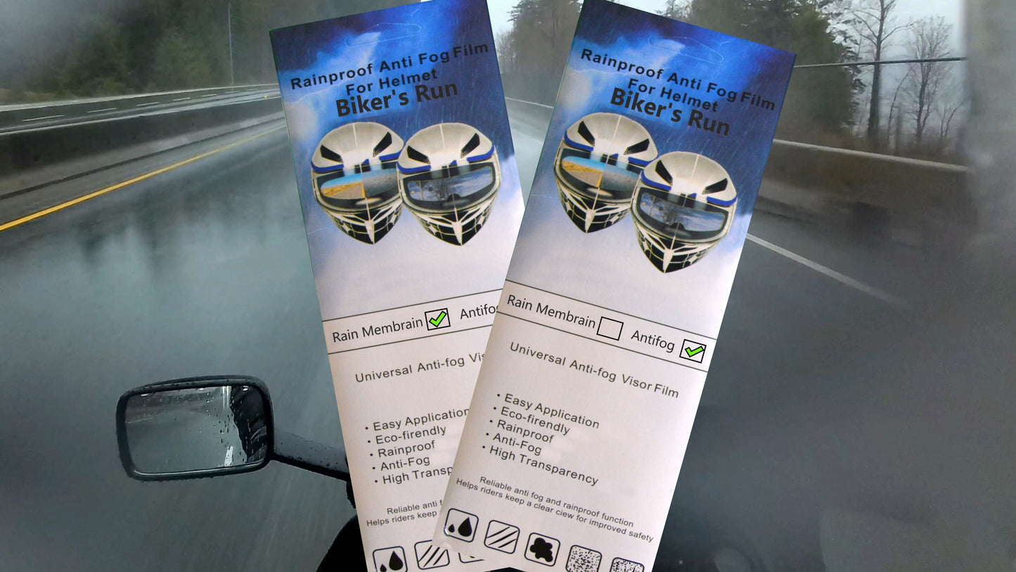 Motorcycle Helmet Anti-Rain and Anti-Fog Visor Treatment Updated