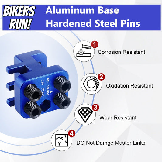 Professional Master Link Press Tool for 520 525 530 Chains Universal Chain Master Link Alignment Tool