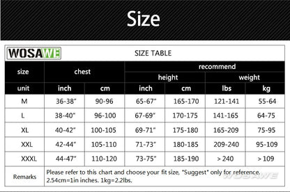 WOSAWE Motorcycle Jacket Men Full Body Armor Jacket Motocross Racing Protective Gear Back Chest Butt Shoulder Elbow Knee Protection