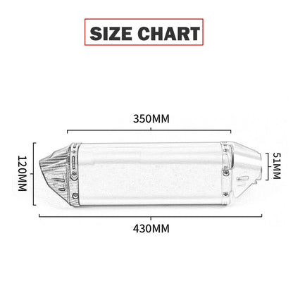 Motorcycle Exhaust Muffler Yoshimura Escape Moto Stainless Steel & Carbon Fiber With DB Killer for All Makes & Models with 51mm  Exhaust Pipe