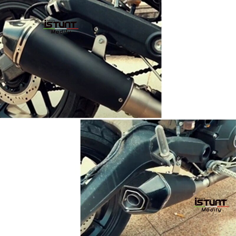 Slip On Exhaust For DUCATI Scrambler 800 2015 - 2020 Monster 797 2017 - 2020  Modified Middle Link Pipe & Muffler