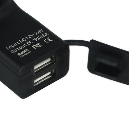 90 Degree BMW Dual USB Din Hella/Hermit Mini Charger Power Adapter Socket