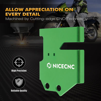 NICECNC Aluminum Motorcycle Battery Cover For Kawasaki KLR 650 KLR650 2008-2018