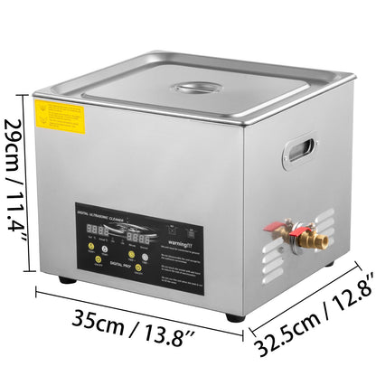 Ultrasonic Parts Cleaning Machine VEVOR 2L 3L 6L 10L 15L Ultrasonic Cleaner 40KHz Powerful Transducer Portable Washing Machine