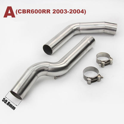 Honda CBR600RR F5 2003 2004 2005-2015 CBR1000RR 2004-2007 Exhaust Middle Link Pipe Carbon Fiber Muffler DB Killer Catalyst