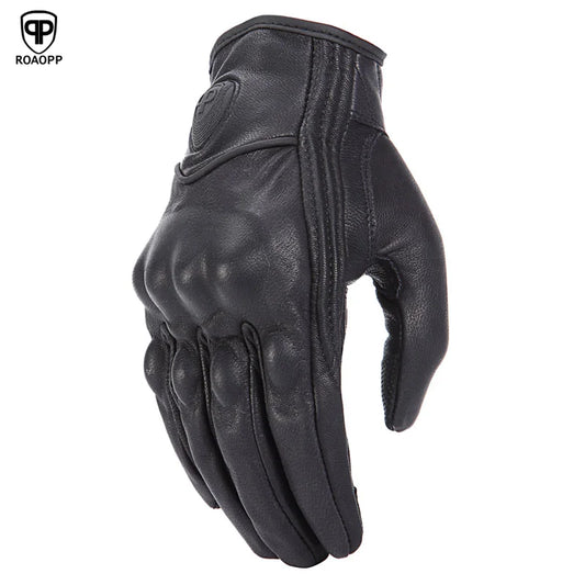Biker's Run Pro12 Retro / Cruiser Leather Cruiser Motorcycle Gloves