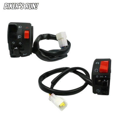 Replacement Handlebar Switch 7/8" 22mm Motorcycle Full Switches Motorbike Handlebar Controller Switch Generic