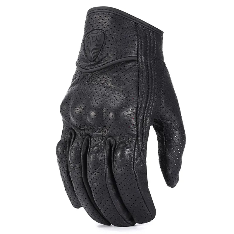 Biker's Run Pro12 Retro / Cruiser Leather Cruiser Motorcycle Gloves