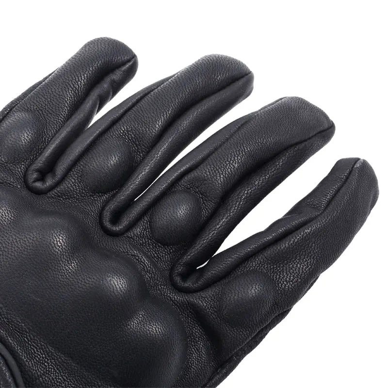 Biker's Run Pro12 Retro / Cruiser Leather Cruiser Motorcycle Gloves