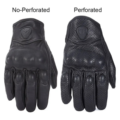 Biker's Run Pro12 Retro / Cruiser Leather Cruiser Motorcycle Gloves