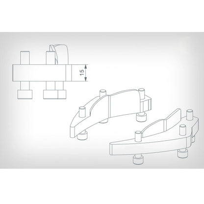 Handlebar Risers 15mm Height For BMW K1600GT K1600GTL