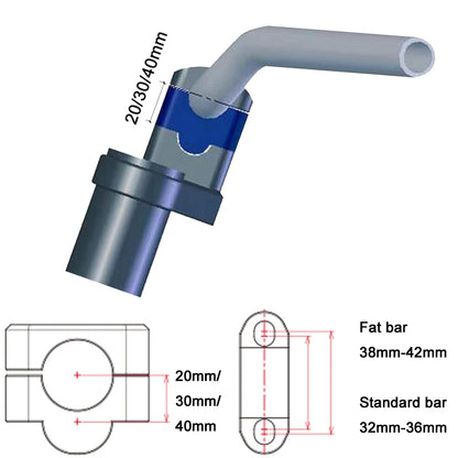 Fat Bar 28mm / 1 1/8" Handlebar Riser Mount