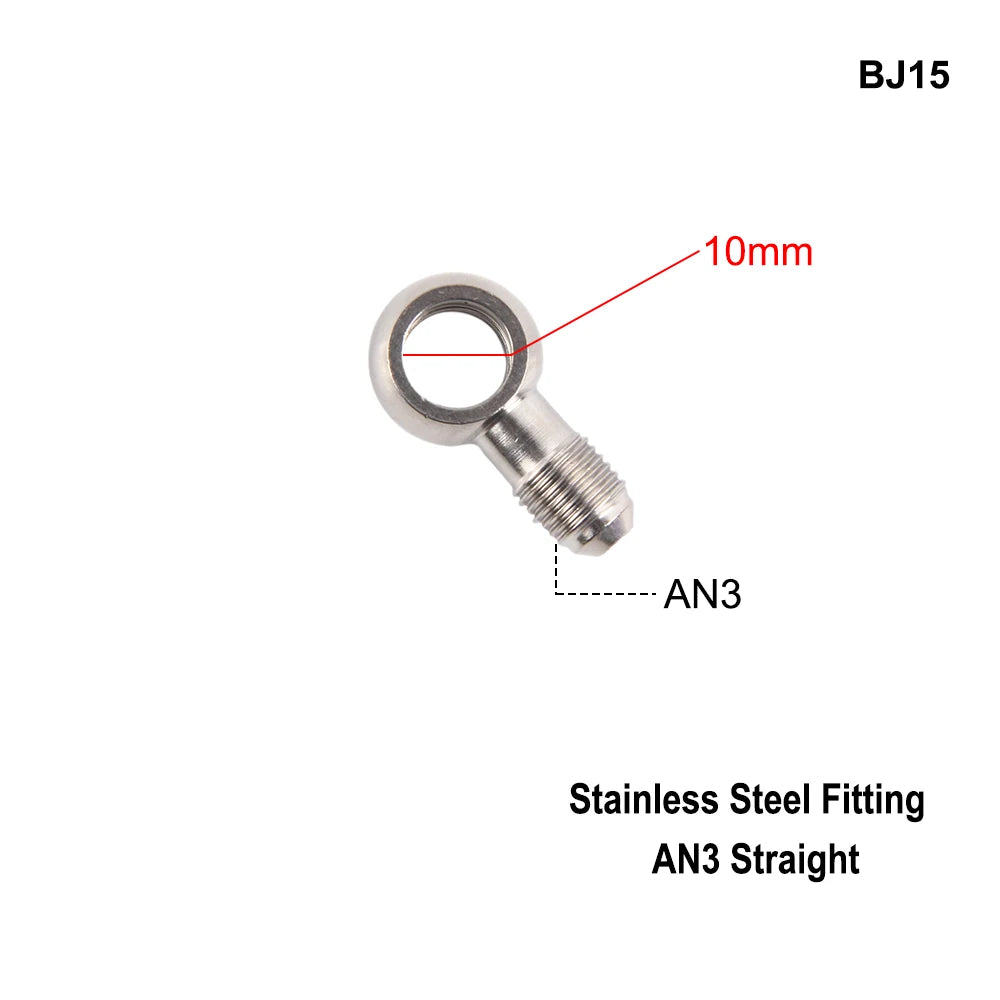 Stainless Steel AN3 Motorcycle Motorcycle Hydraulic Brake Fitting