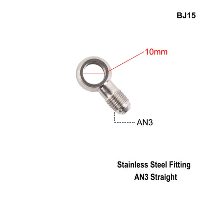 Stainless Steel AN3 Motorcycle Motorcycle Hydraulic Brake Fitting