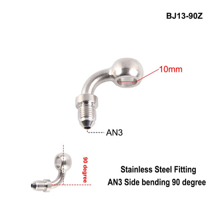 Stainless Steel AN3 Motorcycle Motorcycle Hydraulic Brake Fitting