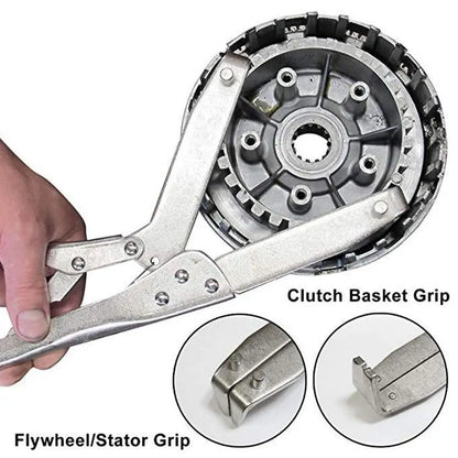 Clutch Holding Tool Clutch Locking Plyers - Universal Holder Flywheel Removal Repair Basket Hub Wrench