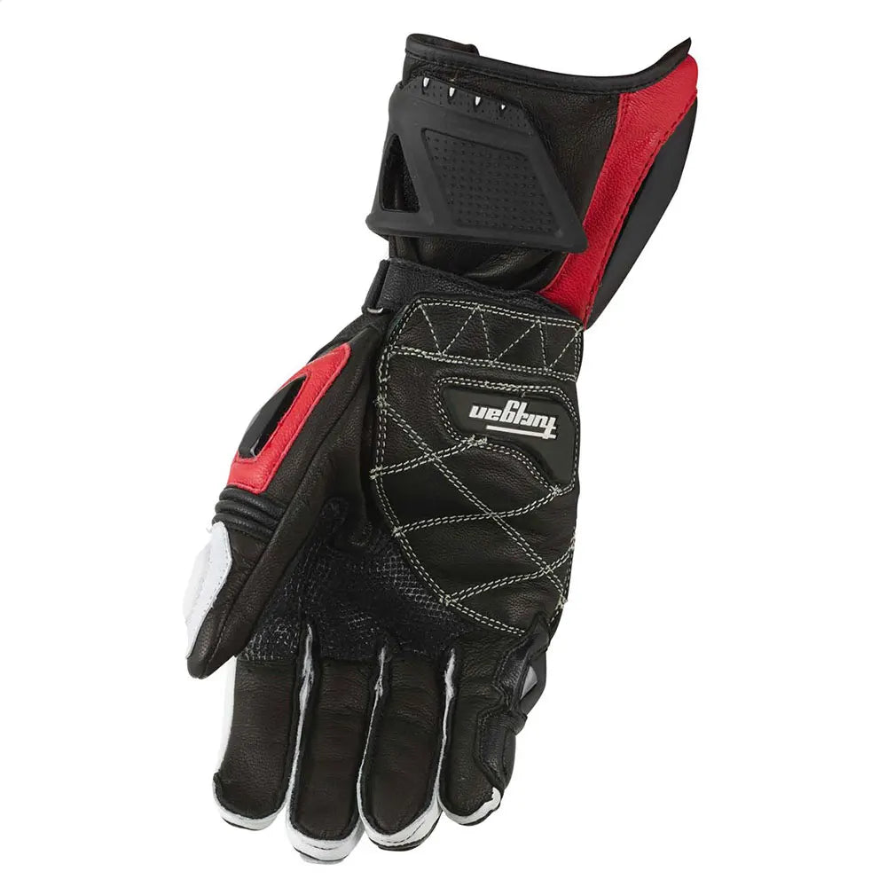 Leather Gauntlet Motorcycle Gloves