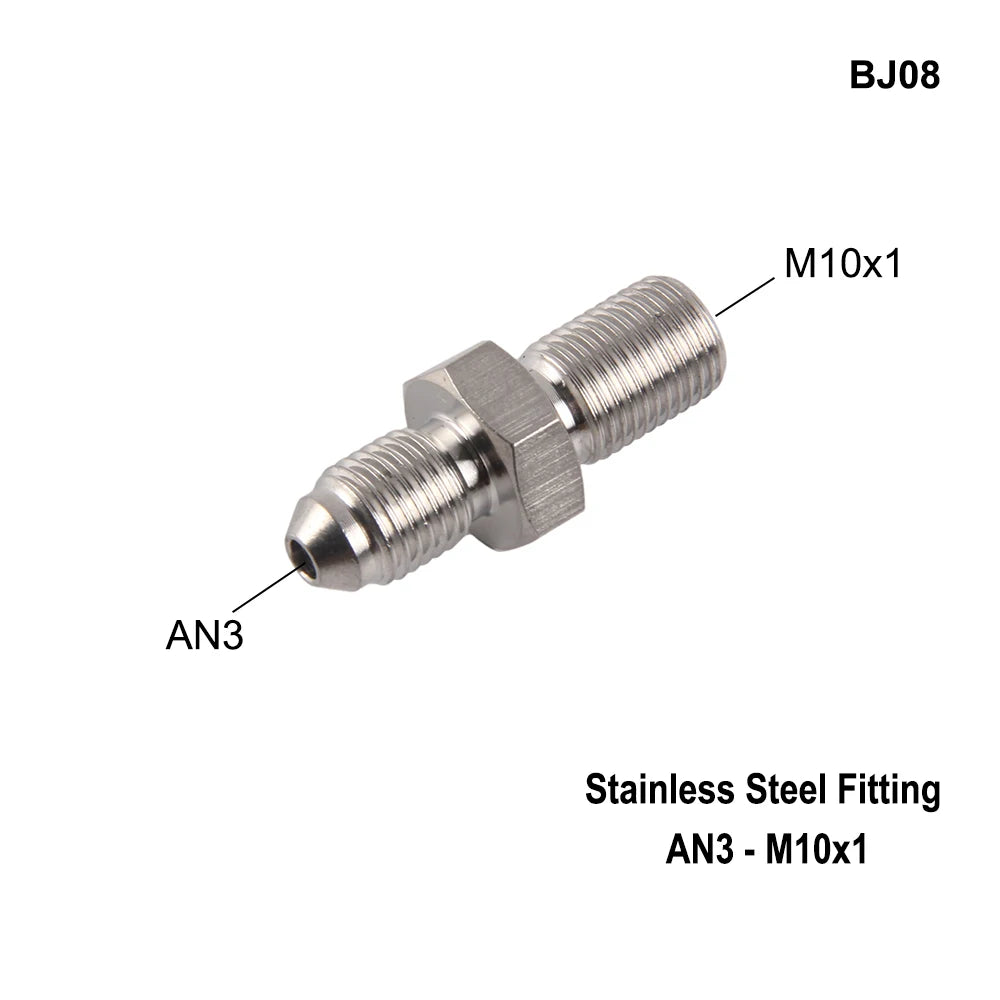Stainless Steel AN3 Motorcycle Motorcycle Hydraulic Brake Fitting