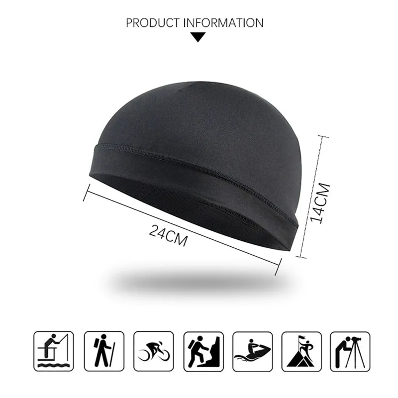 Skull Cap Quick Dry Anti-UV Anti-Sweat Motorcycle Helmet Protector