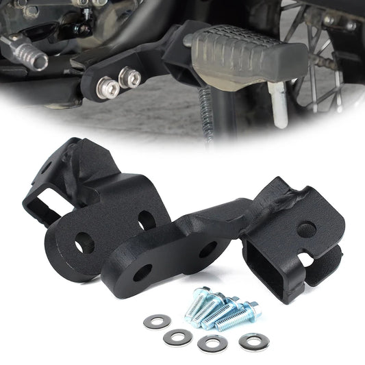 Footpeg Lowering Mounts KAWASAKI KLR650 2022-2024 KLR 650  1" Foot Peg Lowering Kit