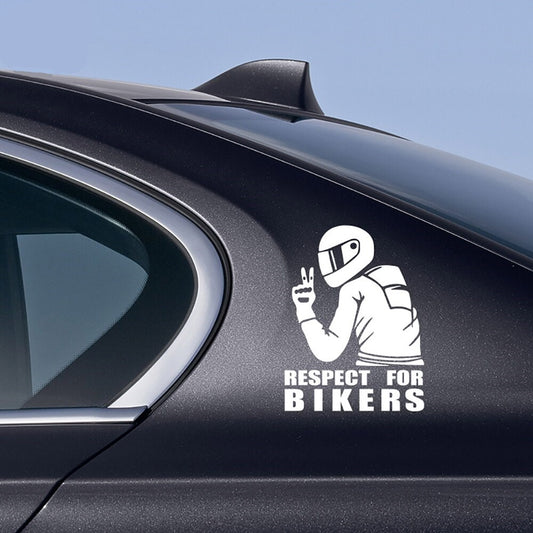 RESPECT FOR BIKERS Truck/Car Sticker 3D Reflective Stickers Decals