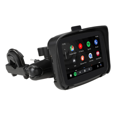 NEW for 2024 6.26" EKIY & Podofo 5 inch Motorcycle/ATV/SxS /Marine Smart Touch Screen/Wireless Apple CarPlay & Android Auto Portable Navigation GPS Screen IPX7 Waterproof Display