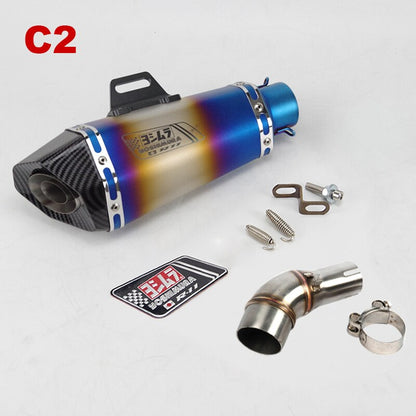 Slip-on Exhaust for Yamaha R3 YZF R25 250 300 MT03 51mm Slip-on Exhaust Middle Link Pipe Muffler Yoshimura Silencer System & DB Killer