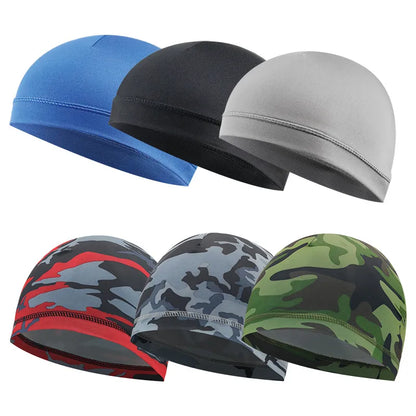 Skull Cap Quick Dry Anti-UV Anti-Sweat Motorcycle Helmet Protector