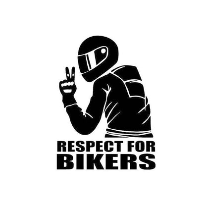 RESPECT FOR BIKERS Truck/Car Sticker 3D Reflective Stickers Decals