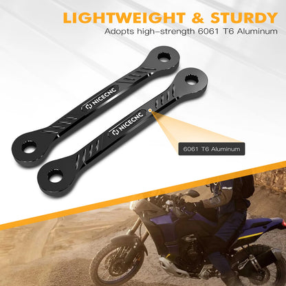 Yamaha Tenere 700 XTZ700 1.5" / 3.8cm Lower Suspension Lowering Links