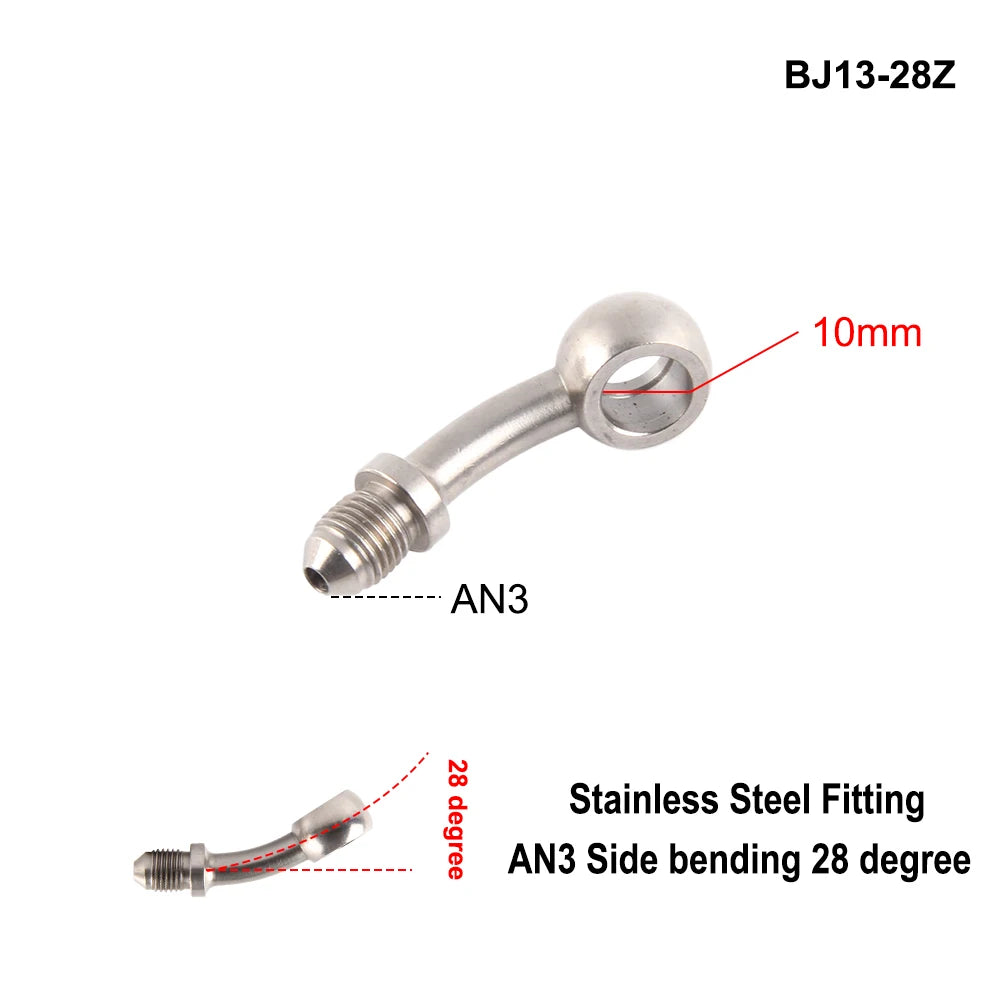 Stainless Steel AN3 Motorcycle Motorcycle Hydraulic Brake Fitting