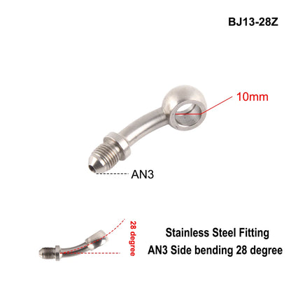 Stainless Steel AN3 Motorcycle Motorcycle Hydraulic Brake Fitting
