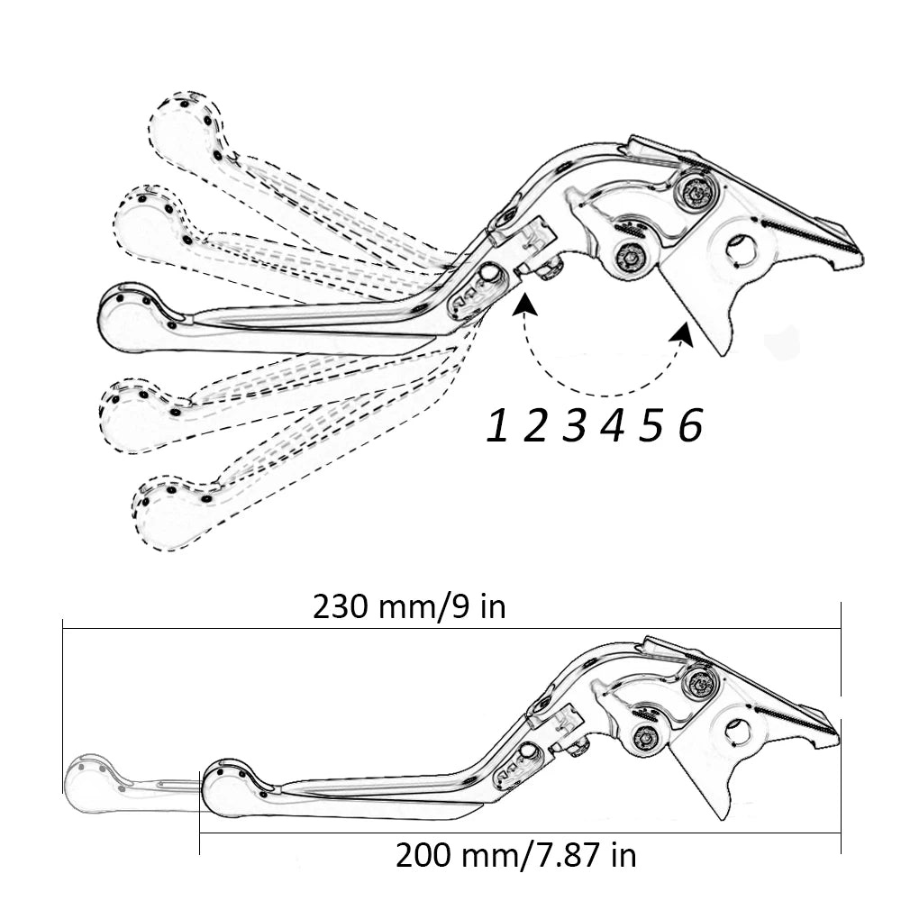 Motorcycle Adjustable Handles Lever Short & Long Brake Clutch Levers For Honda CB650R CB650F CB650R CBR650R 2014-2023