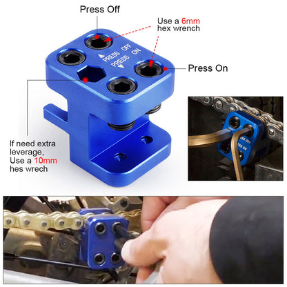 Professional Master Link Press Tool for 520 525 530 Chains Universal Chain Master Link Alignment Tool