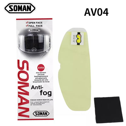 SOMAN Antifog Lens Visor Film for AGV SHOEI HJC X14 K5 K3SV K1 Motorcycle Helmet