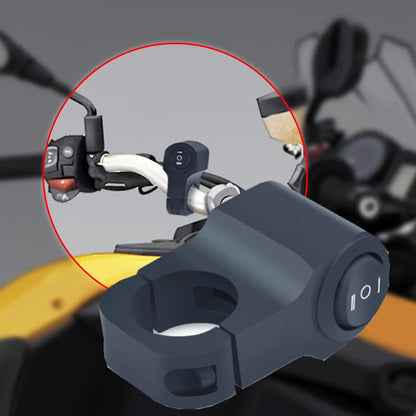 22mm 7/8in Switch Aluminum Alloy Motorcycle Handlebar Headlight/Heated Grip/Accessory Three-Position Waterproof Switch 12V