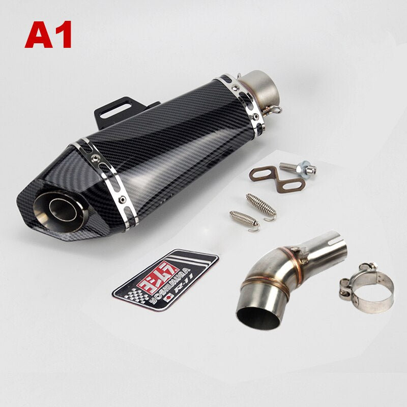 Slip-on Exhaust for Yamaha R3 YZF R25 250 300 MT03 51mm Slip-on Exhaust Middle Link Pipe Muffler Yoshimura Silencer System & DB Killer