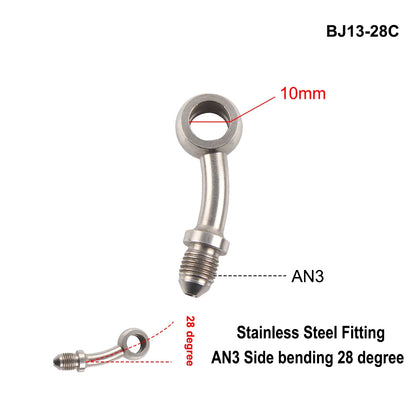 Stainless Steel AN3 Motorcycle Motorcycle Hydraulic Brake Fitting